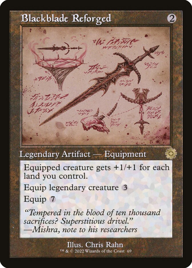 Lâmina Negra Reforjada / Blackblade Reforged - Magic: The Gathering - MoxLand