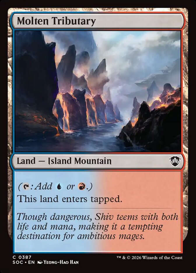 Afluente Derretido / Molten Tributary - Magic: The Gathering - MoxLand