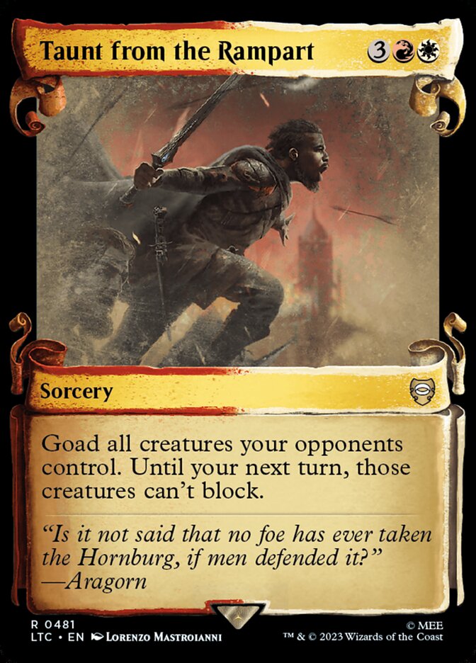 Provocar das Ameias / Taunt from the Rampart - Magic: The Gathering - MoxLand