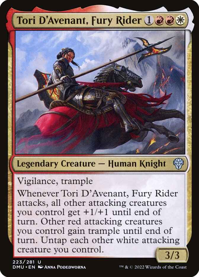 Tori D'Avenant, Ginete da Fúria / Tori D'Avenant, Fury Rider - Magic: The Gathering - MoxLand