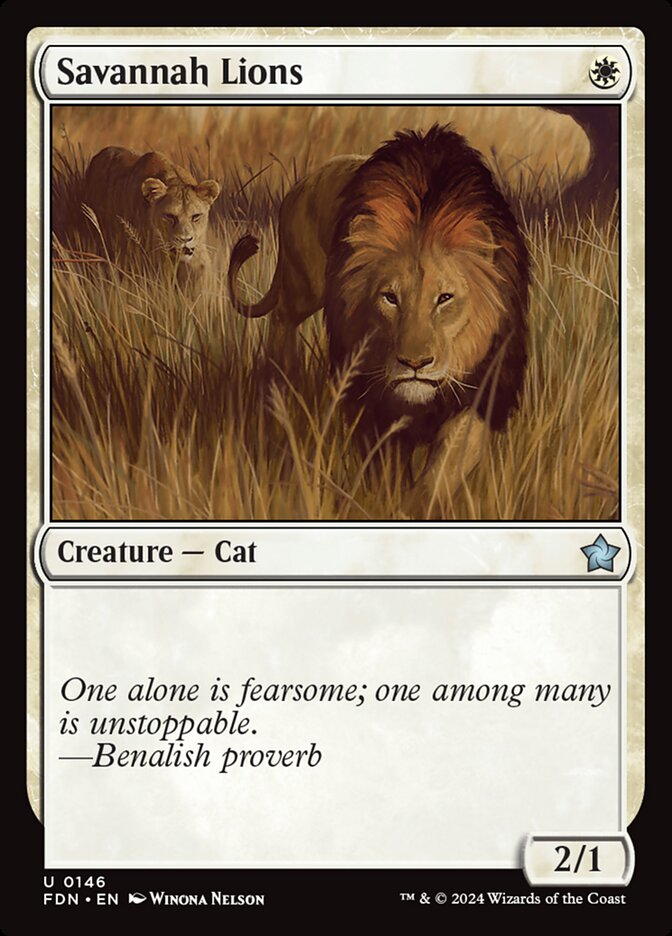 Leões da Savana / Savannah Lions - Magic: The Gathering - MoxLand