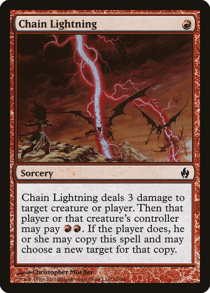 Relâmpago em Cadeia / Chain Lightning - Magic: The Gathering - MoxLand