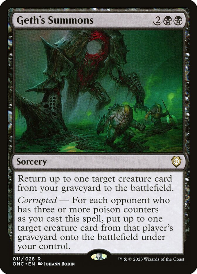 Invocações de Geth / Geth's Summons - Magic: The Gathering - MoxLand