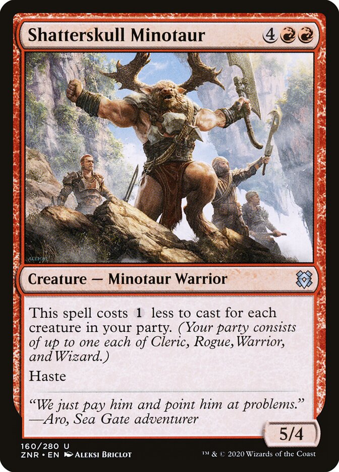Minotauro de Quebra-crânio / Shatterskull Minotaur - Magic: The Gathering - MoxLand