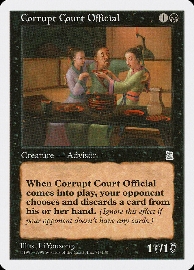 Magistrado Corrupto / Corrupt Court Official - Magic: The Gathering - MoxLand