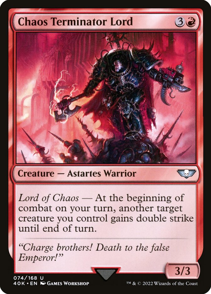 Senhor Exterminador do Caos / Chaos Terminator Lord - Magic: The Gathering - MoxLand
