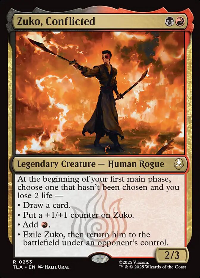Zuko em Conflito / Zuko, Conflicted - Magic: The Gathering - MoxLand