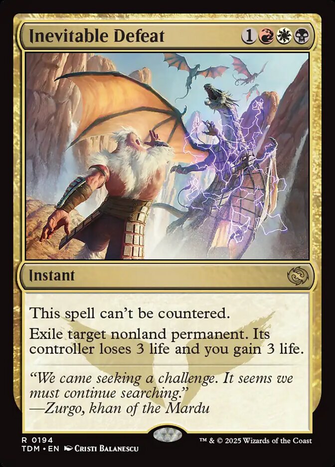 Derrota Inevitável / Inevitable Defeat - Magic: The Gathering - MoxLand