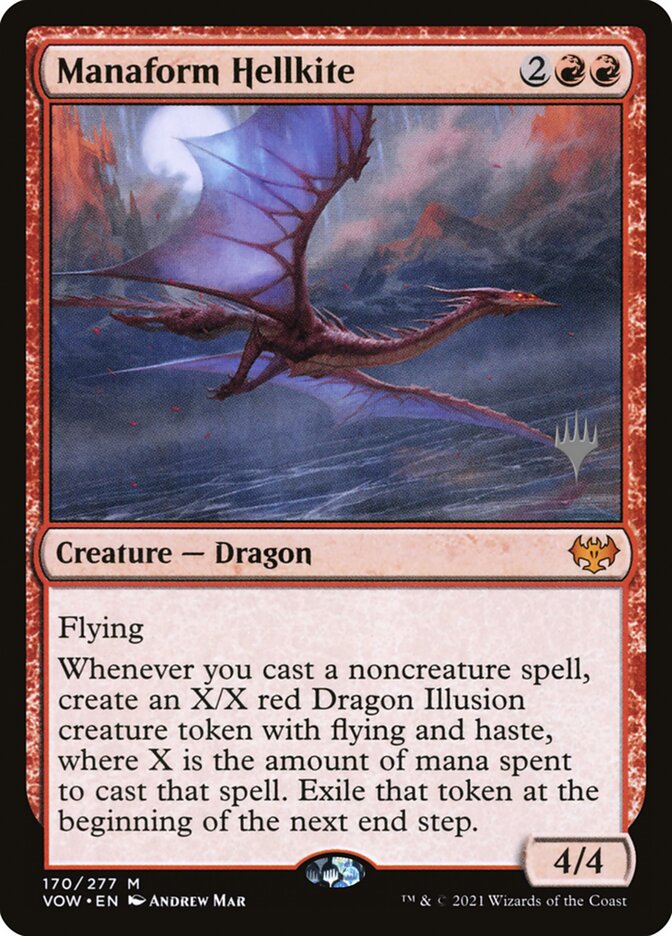 Dragão Avérneo Manaforme / Manaform Hellkite - Magic: The Gathering - MoxLand
