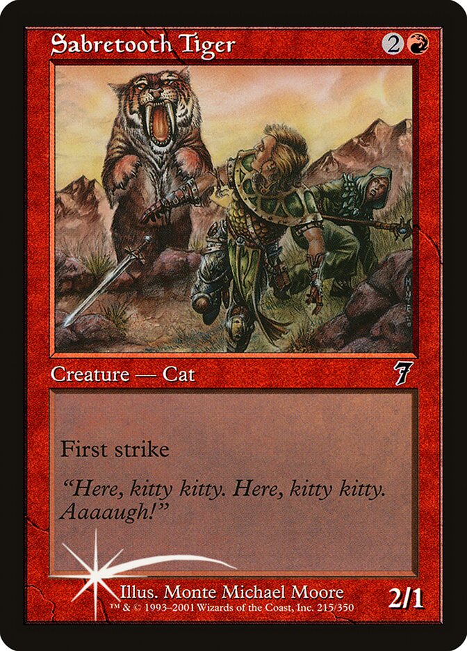 Tigre Dentes-de-sabre / Sabretooth Tiger - Magic: The Gathering - MoxLand