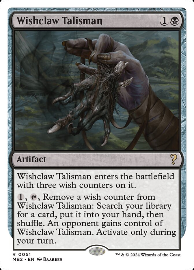 Talismã de Garra dos Desejos / Wishclaw Talisman - Magic: The Gathering - MoxLand