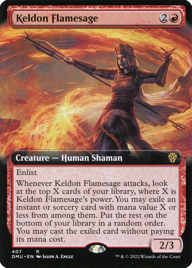 Flamissábia Keldoniana / Keldon Flamesage - Magic: The Gathering - MoxLand