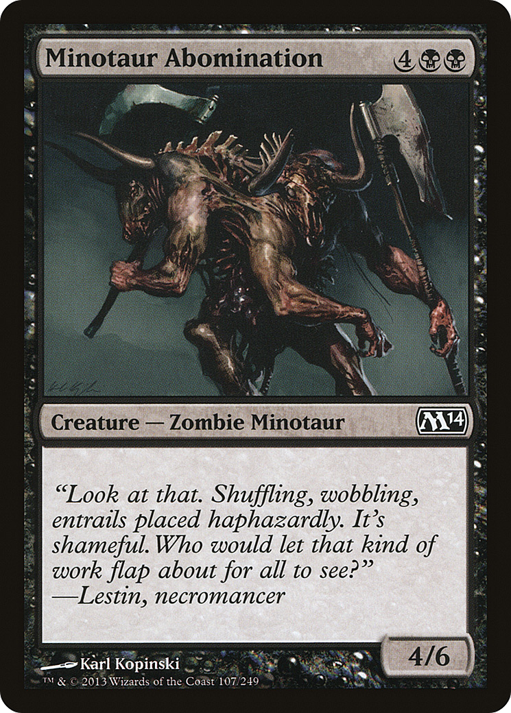 Abominação Minotauro / Minotaur Abomination - Magic: The Gathering - MoxLand