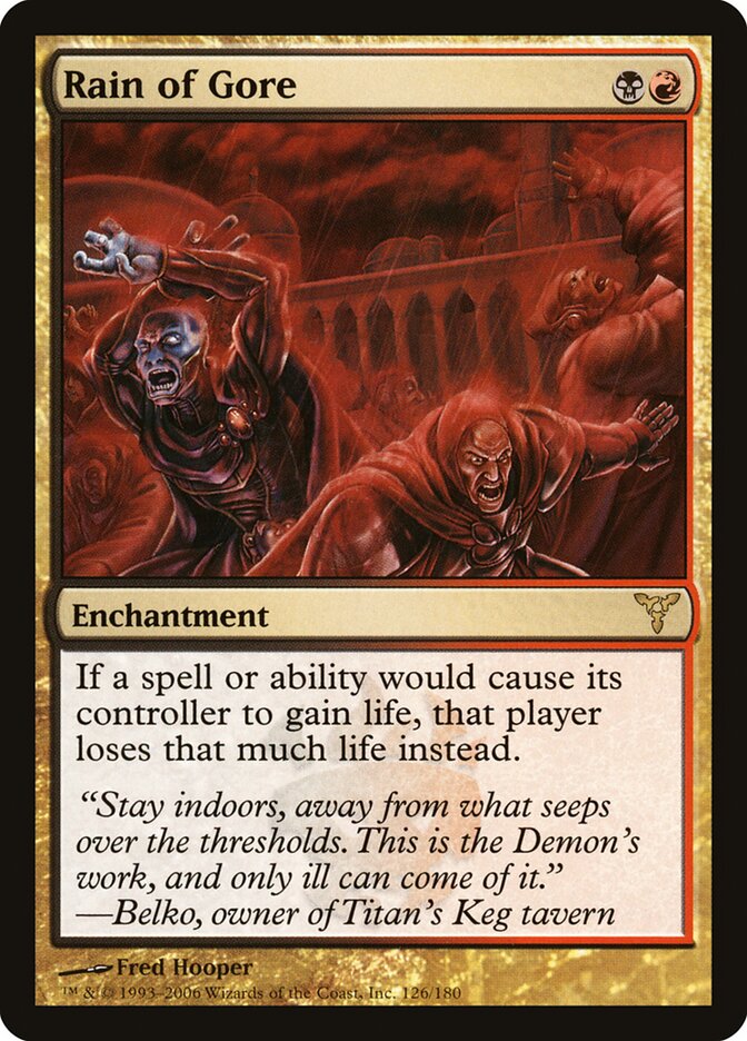 Chuva de Sangue / Rain of Gore - Magic: The Gathering - MoxLand