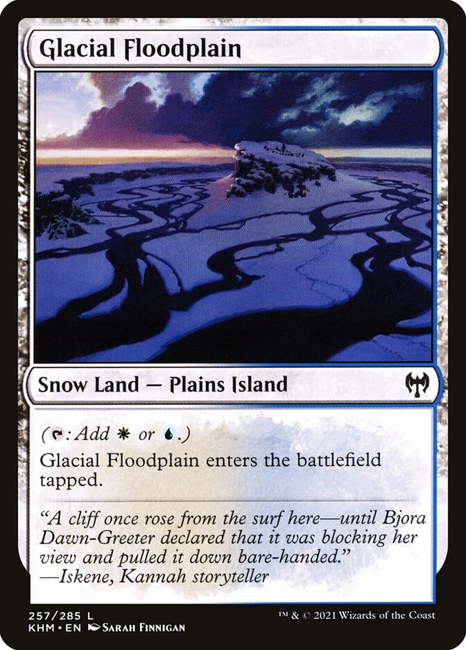 Planície Aluvial Glacial / Glacial Floodplain - Magic: The Gathering - MoxLand