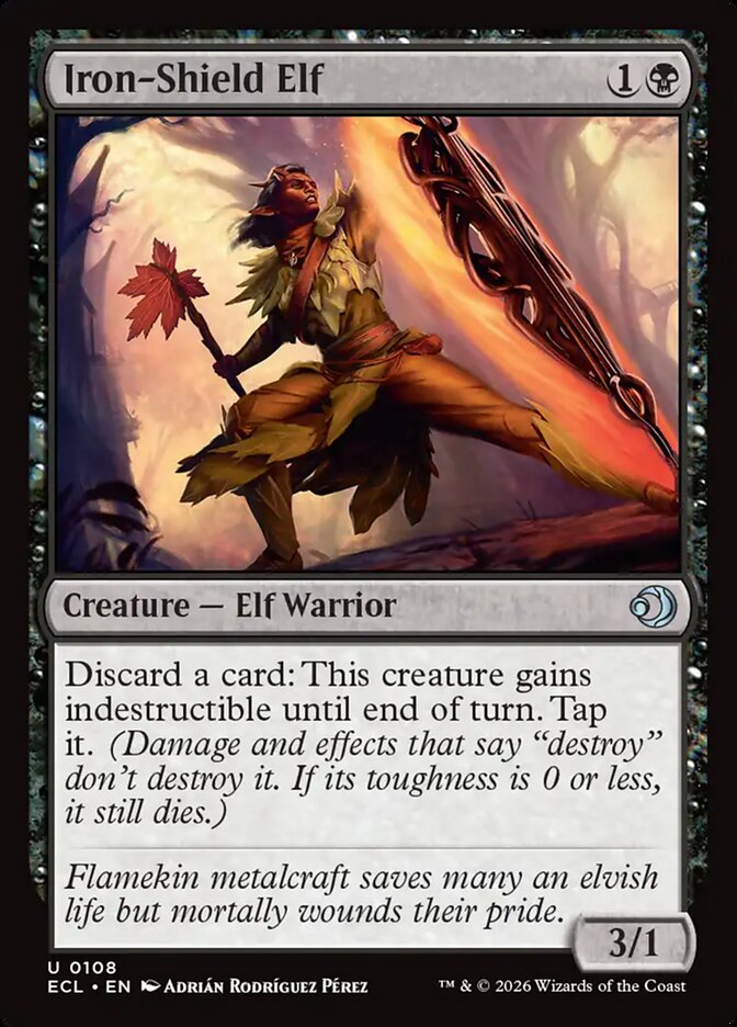 Elfo do Escudo de Ferro / Iron-Shield Elf - Magic: The Gathering - MoxLand