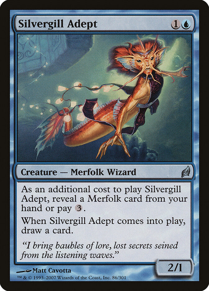 Adepto Prateobrânquio / Silvergill Adept - Magic: The Gathering - MoxLand