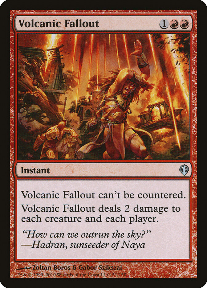 Chuva Vulcânica / Volcanic Fallout - Magic: The Gathering - MoxLand