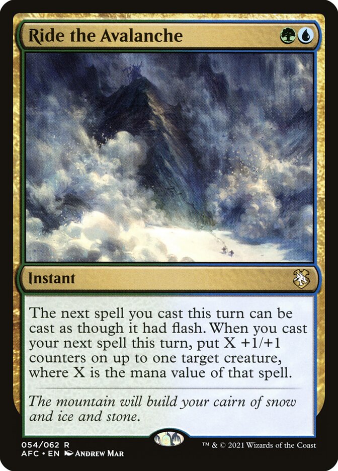 Cavalgar a Avalanche / Ride the Avalanche - Magic: The Gathering - MoxLand