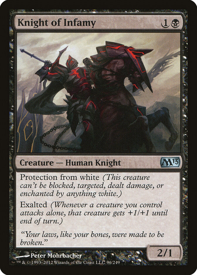 Cavaleiro da Infâmia / Knight of Infamy - Magic: The Gathering - MoxLand