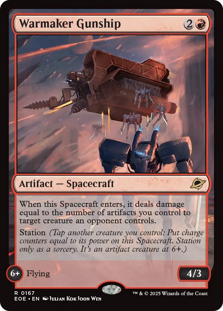 Nave Bélica Bombardeira / Warmaker Gunship - Magic: The Gathering - MoxLand