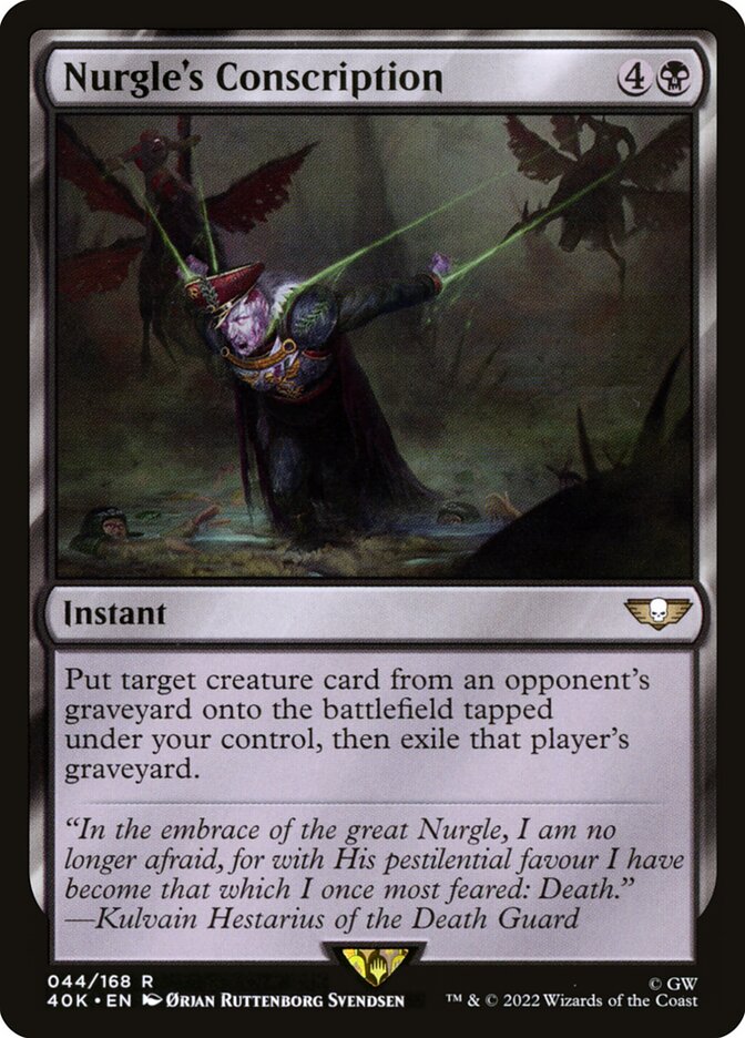 Conscrição de Nurgle / Nurgle's Conscription - Magic: The Gathering - MoxLand