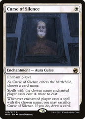 Maldição do Silêncio / Curse of Silence - Magic: The Gathering - MoxLand