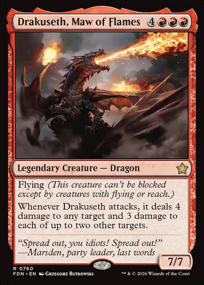 Drakuseth, Gorja das Chamas / Drakuseth, Maw of Flames - Magic: The Gathering - MoxLand