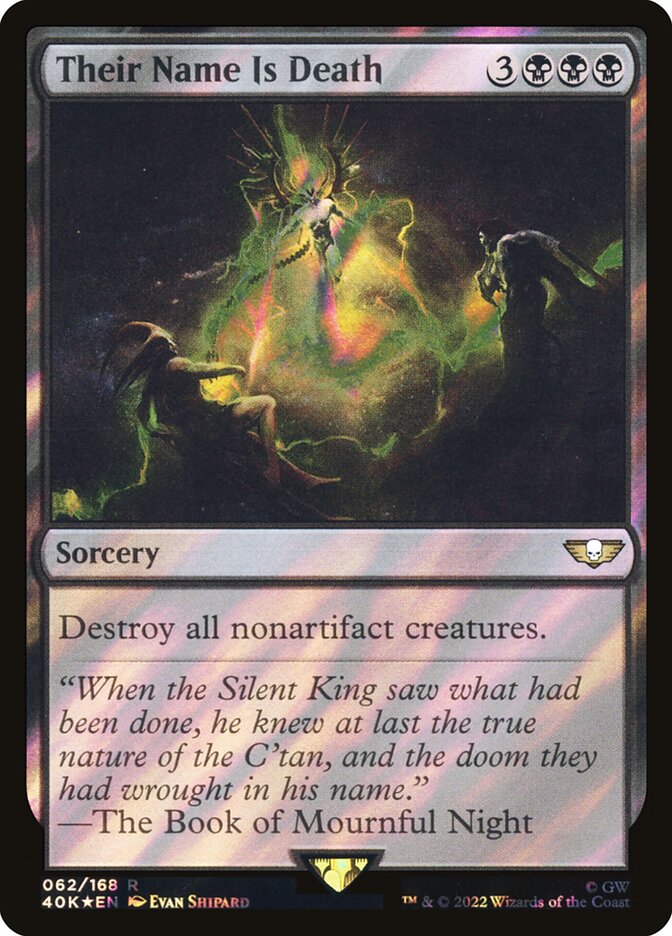 O Nome Deles é Morte / Their Name Is Death - Magic: The Gathering - MoxLand