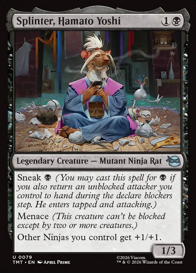 Splinter, Hamato Yoshi - Magic: The Gathering - MoxLand