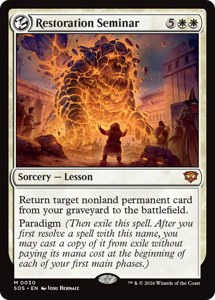 Restoration Seminar - Magic: The Gathering - MoxLand