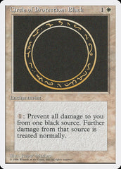 Círculo de Proteção: Preto / Circle of Protection: Black - Magic: The Gathering - MoxLand