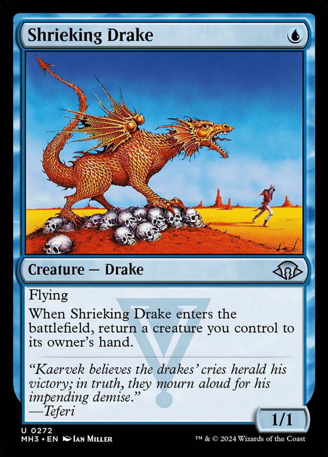 Dragonete Guinchador / Shrieking Drake - Magic: The Gathering - MoxLand