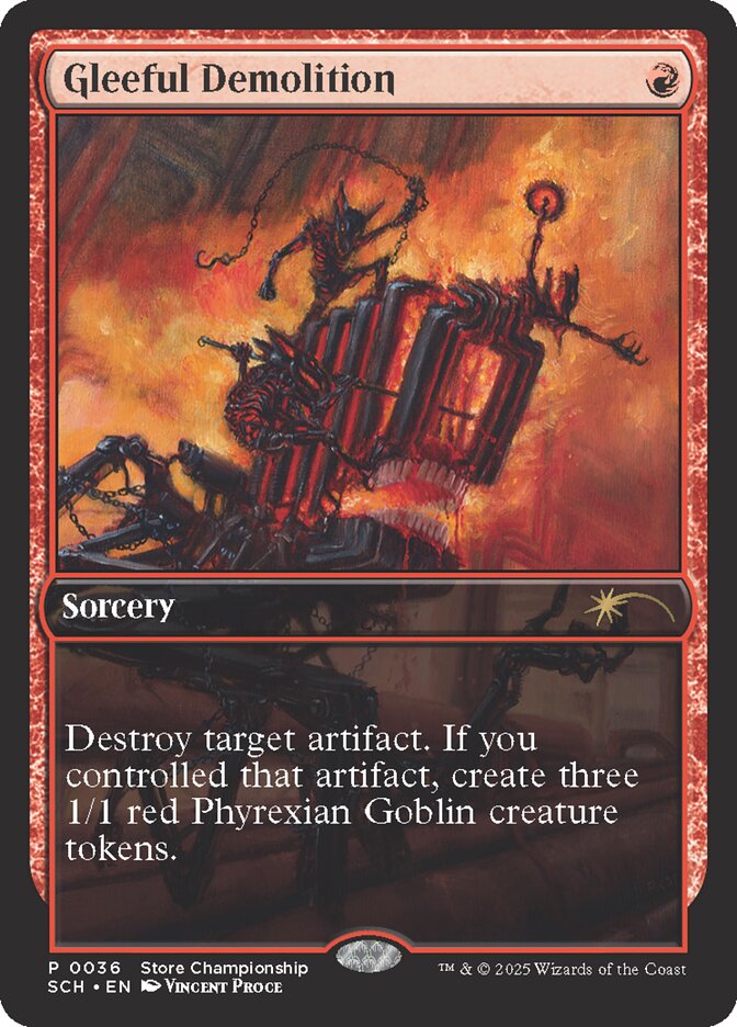 Demolição Animada / Gleeful Demolition - Magic: The Gathering - MoxLand