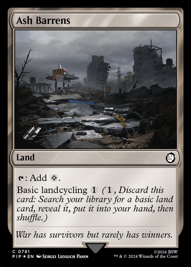 Desolação Fumegante / Ash Barrens - Magic: The Gathering - MoxLand