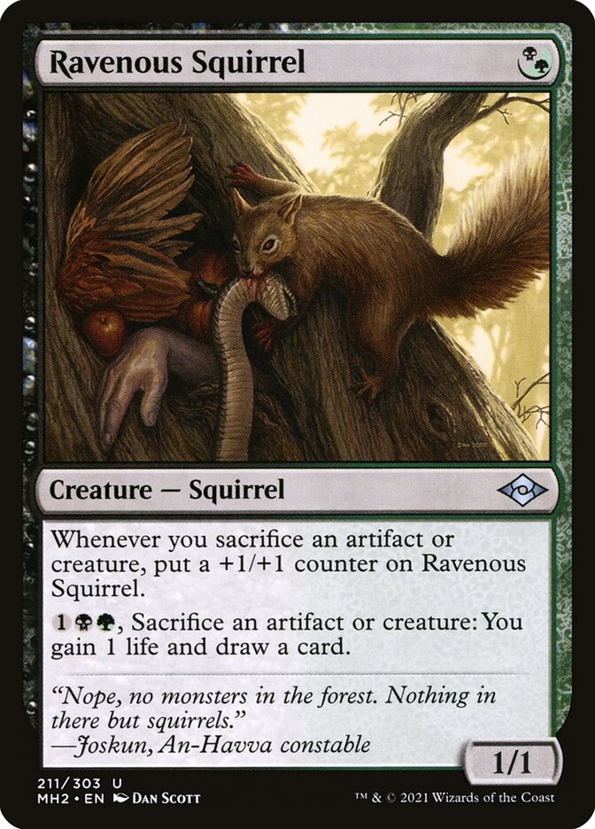Esquilo Voraz / Ravenous Squirrel - Magic: The Gathering - MoxLand