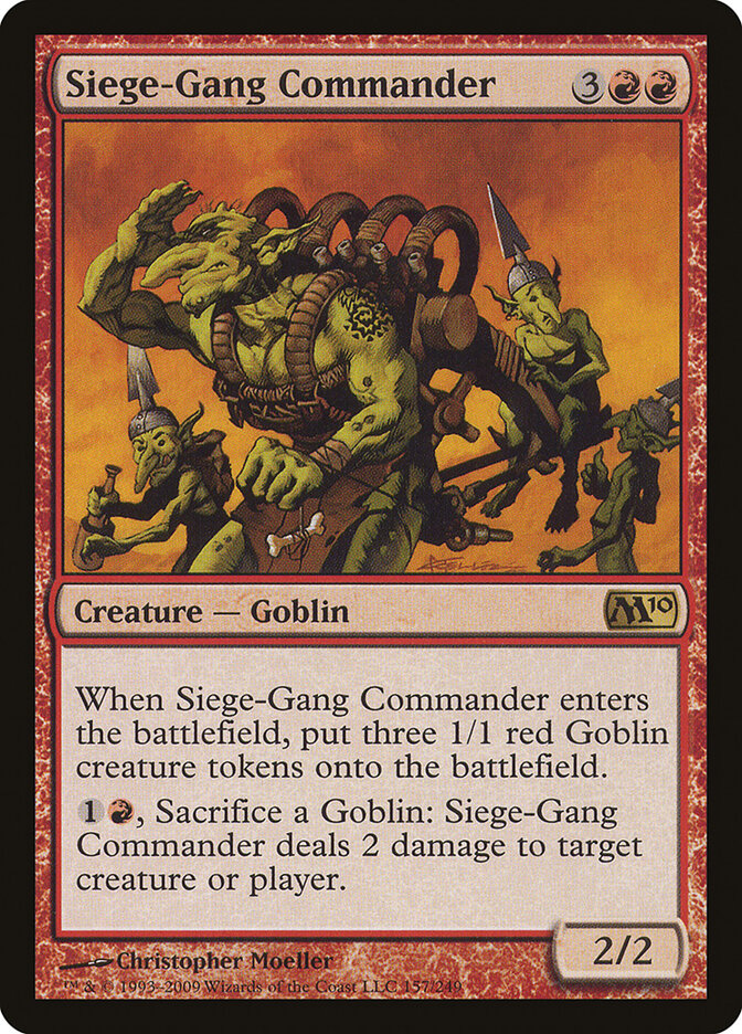Comandante do Grupo de Cerco / Siege-Gang Commander - Magic: The Gathering - MoxLand