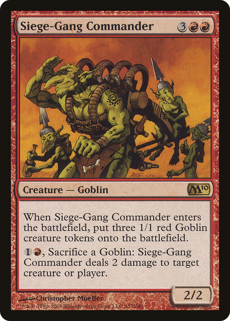 Comandante do Grupo de Cerco / Siege-Gang Commander - Magic: The Gathering - MoxLand