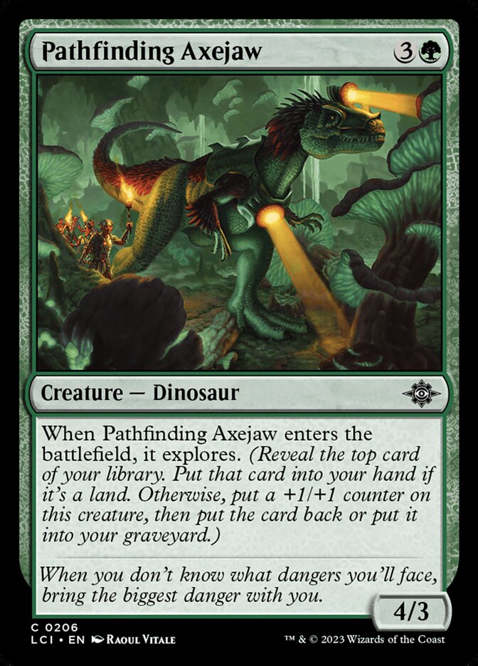 Desbravador Machadíbulo / Pathfinding Axejaw - Magic: The Gathering - MoxLand
