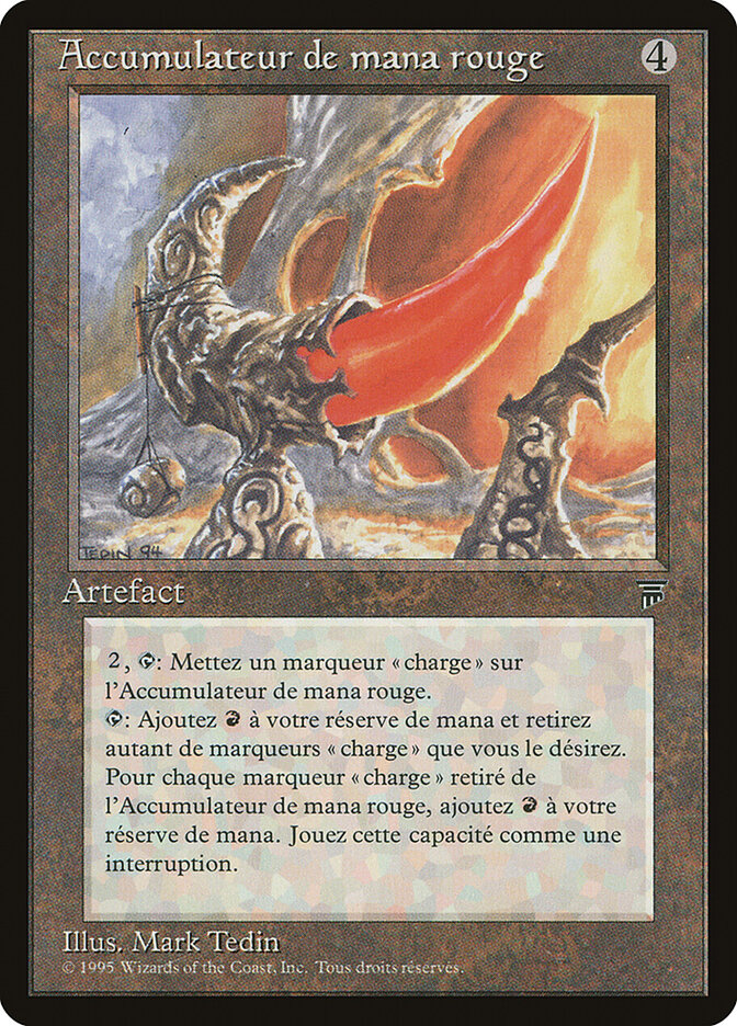 Bateria de Mana Vermelho / Red Mana Battery - Magic: The Gathering - MoxLand