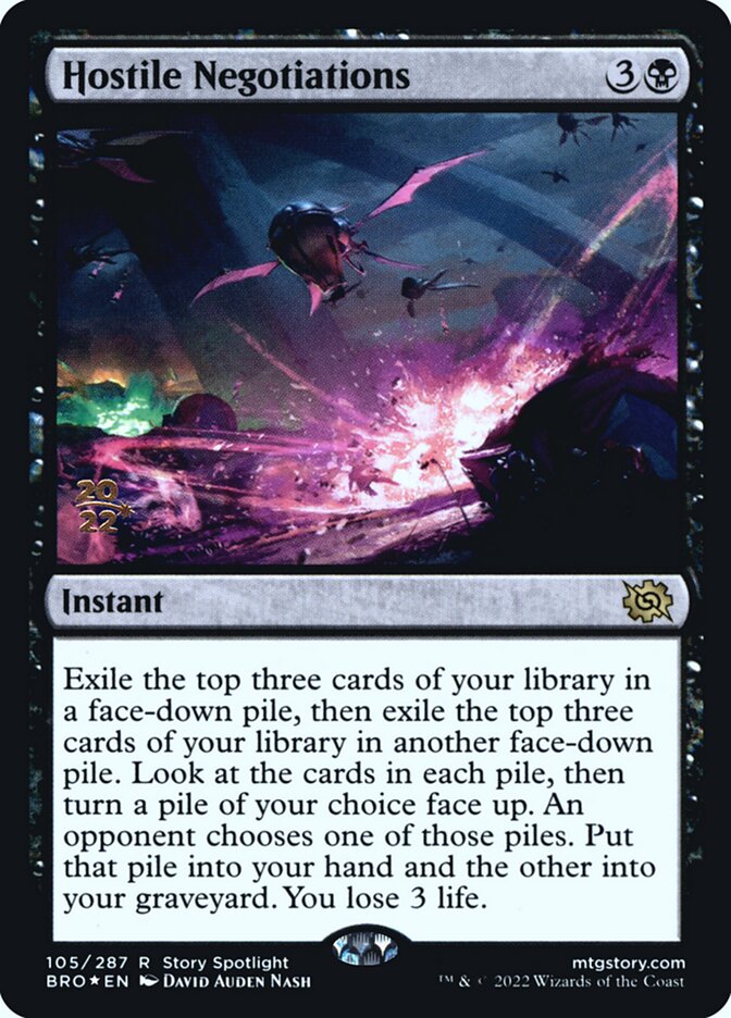 Negociações Hostis / Hostile Negotiations - Magic: The Gathering - MoxLand