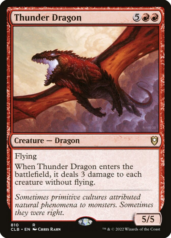 Dragão do Trovão / Thunder Dragon - Magic: The Gathering - MoxLand