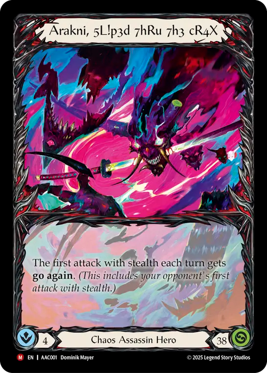 Arakni, 5L!p3d 7hRu 7h3 cR4X - Flesh and Blood TCG - MoxLand