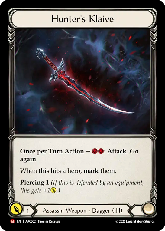 Hunter's Klaive - Flesh and Blood TCG - MoxLand