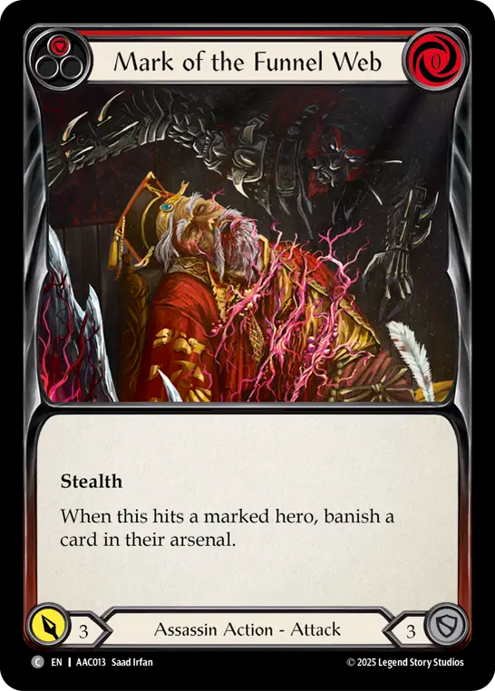 Mark of the Funnel Web (Red) - Flesh and Blood TCG - MoxLand