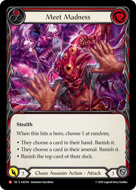 Meet Madness (Red) - Flesh and Blood TCG - MoxLand