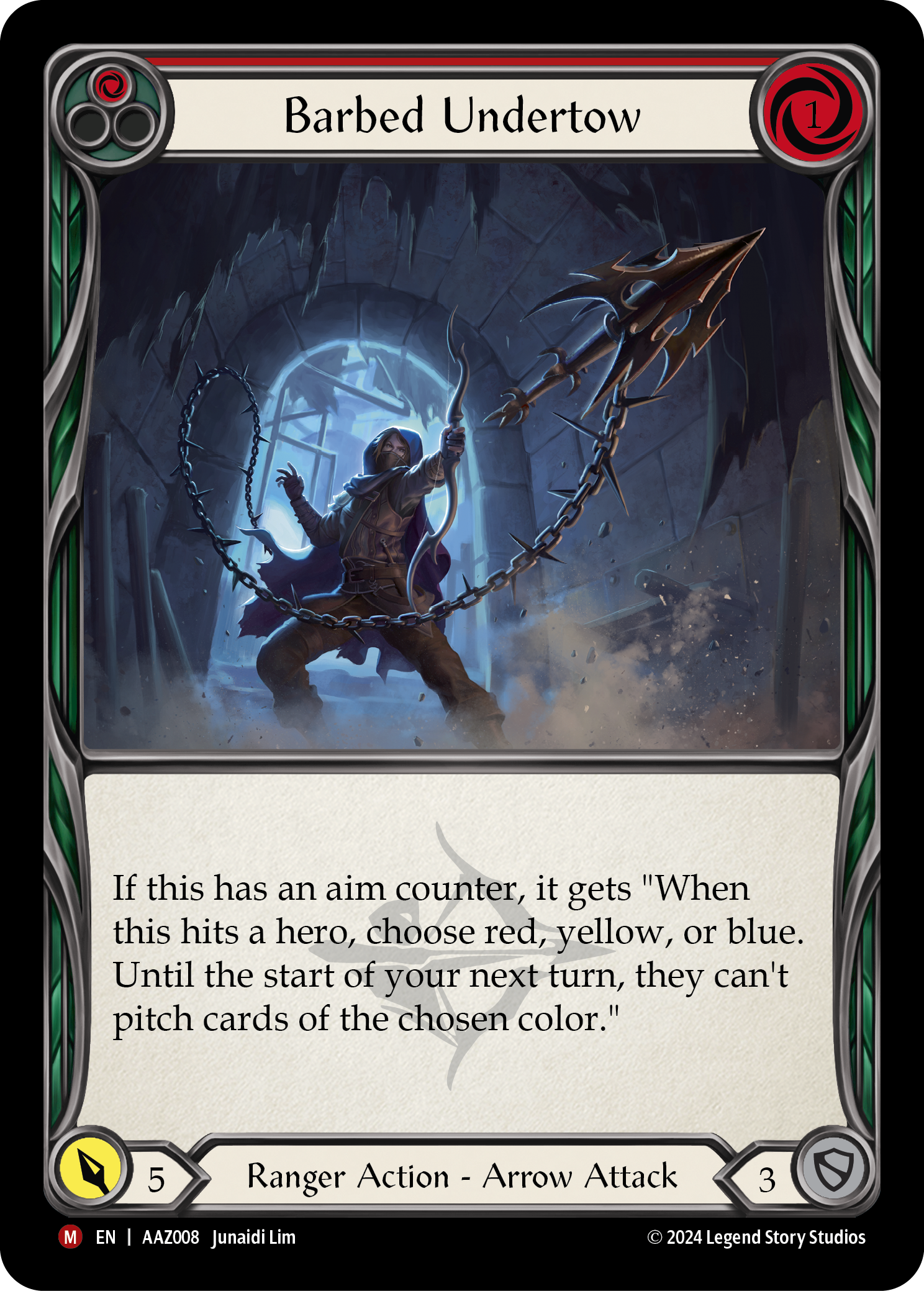 Barbed Undertow (Red) - Flesh and Blood TCG - MoxLand