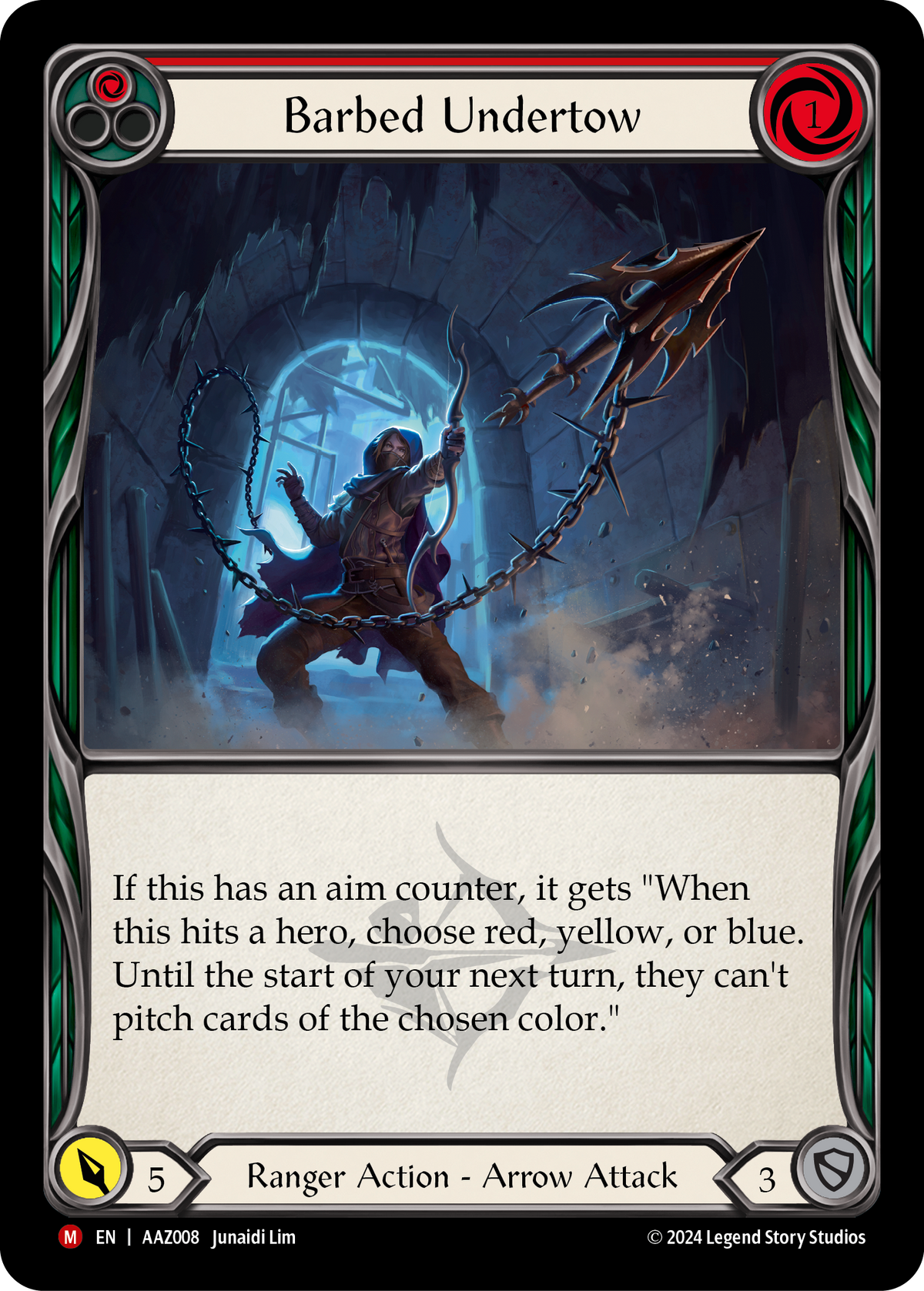 Barbed Undertow (Red) - Flesh and Blood TCG - MoxLand