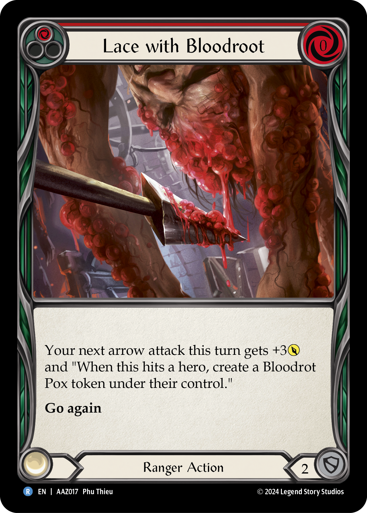 Lace with Bloodrot (Red) - Flesh and Blood TCG - MoxLand