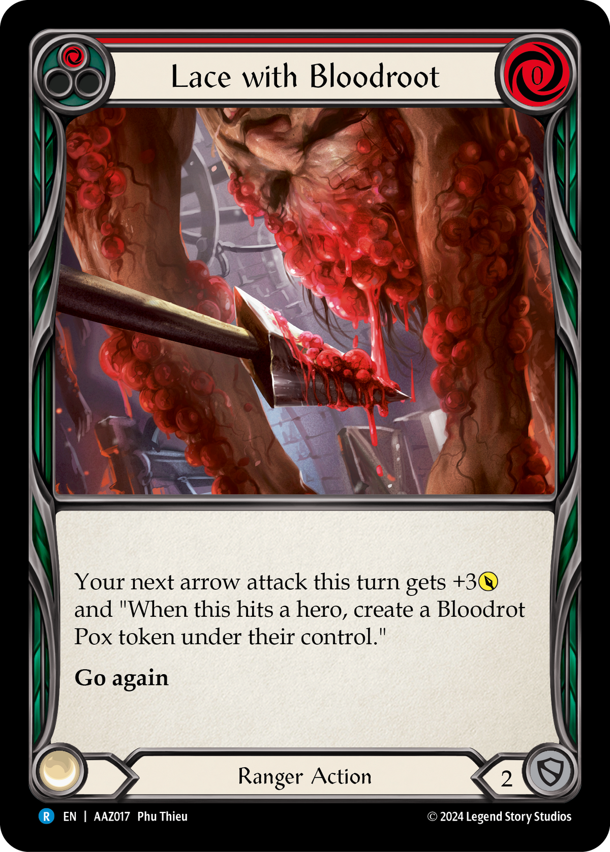Lace with Bloodrot (Red) - Flesh and Blood TCG - MoxLand
